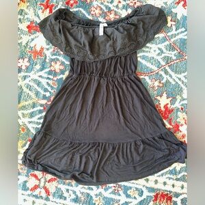 Alya Black Strapless Dress